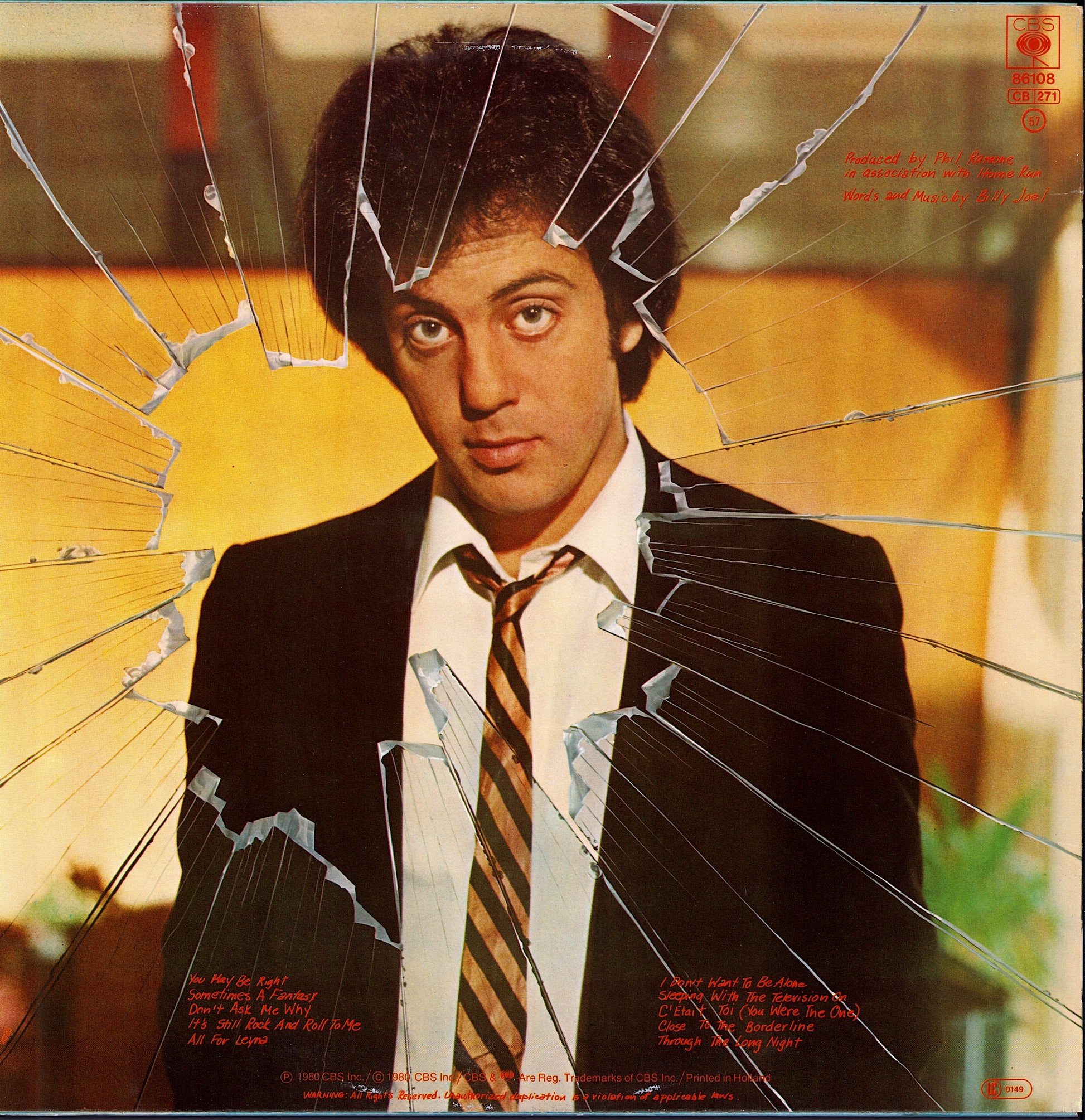 Billy Joel ‎- Glass Houses Vinyl LP