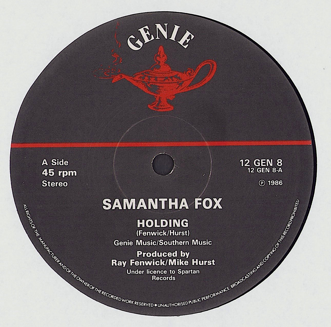 Samantha Fox ‎- Holding Vinyl 12"