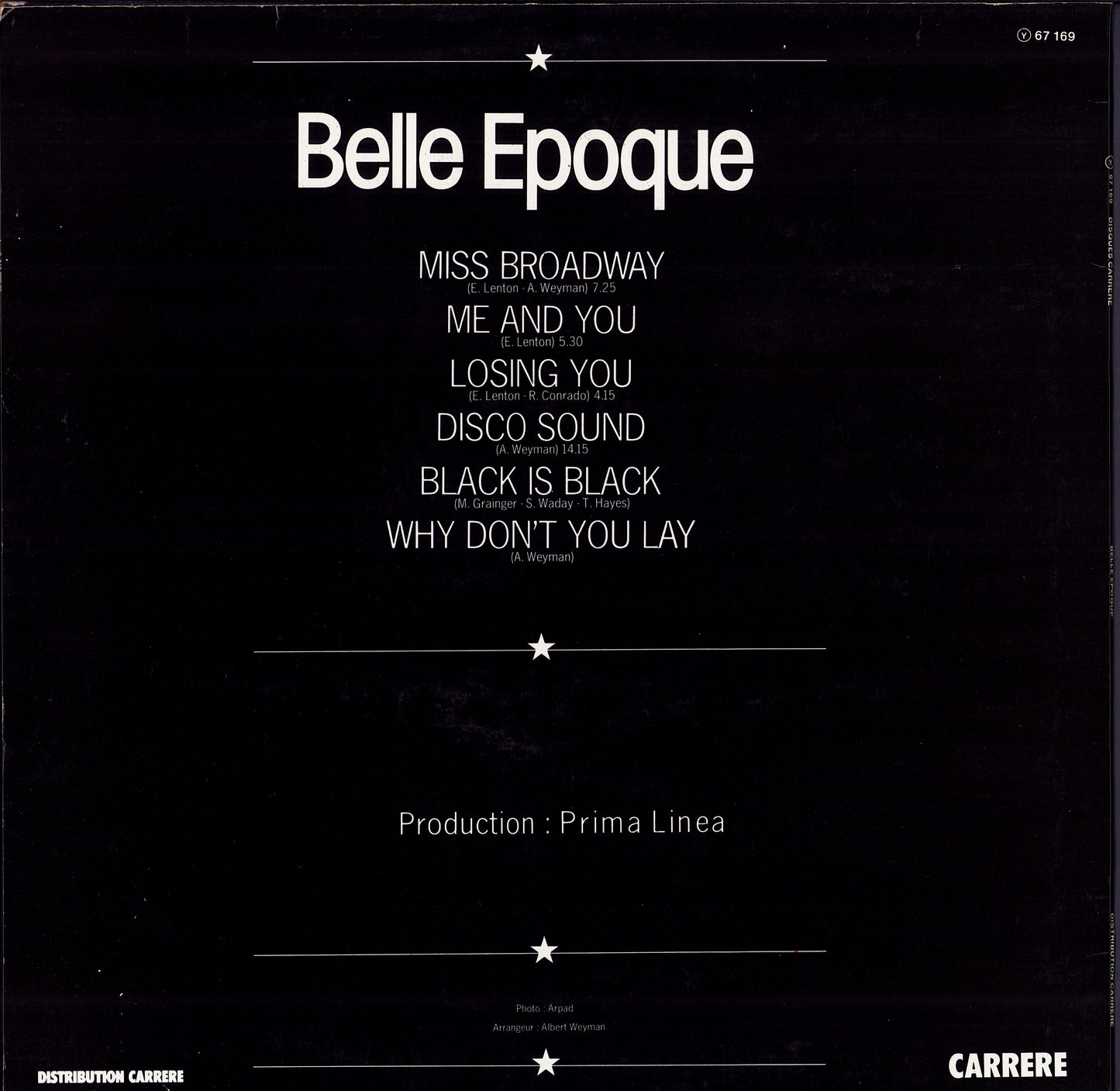 Belle Epoque ‎- Black Is Black