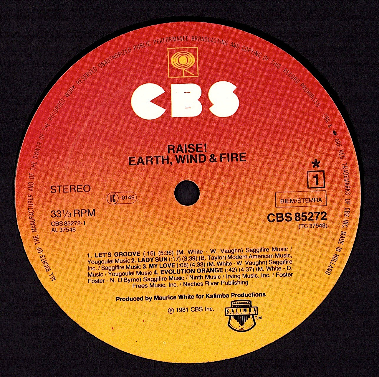 Earth, Wind & Fire - Raise! Vinyl LP