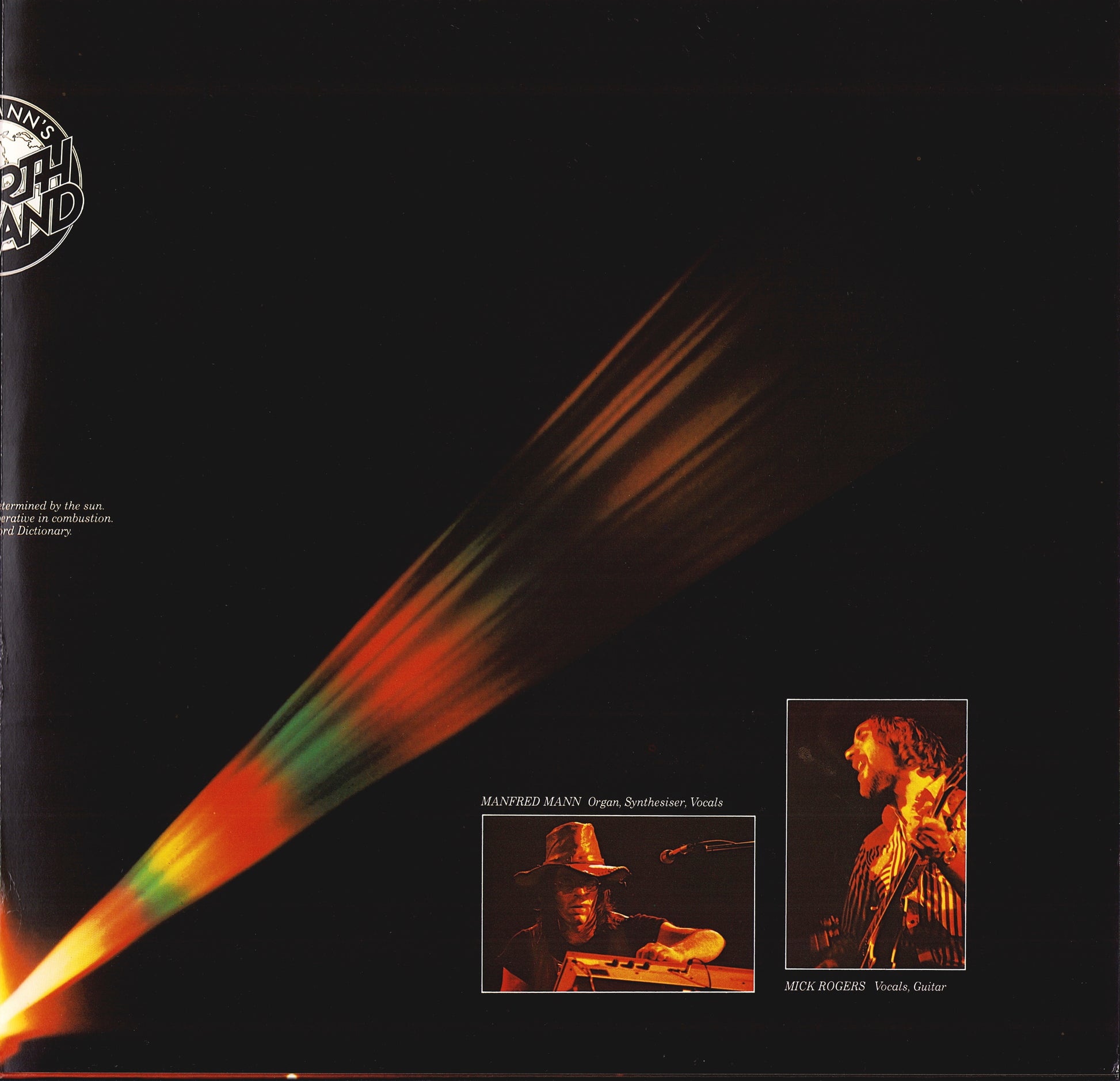 Manfred Mann's Earth Band – Solar Fire Vinyl LP