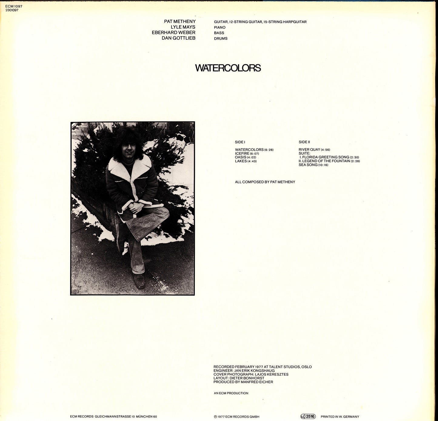 Pat Metheny – Watercolors Vinyl LP Kopie