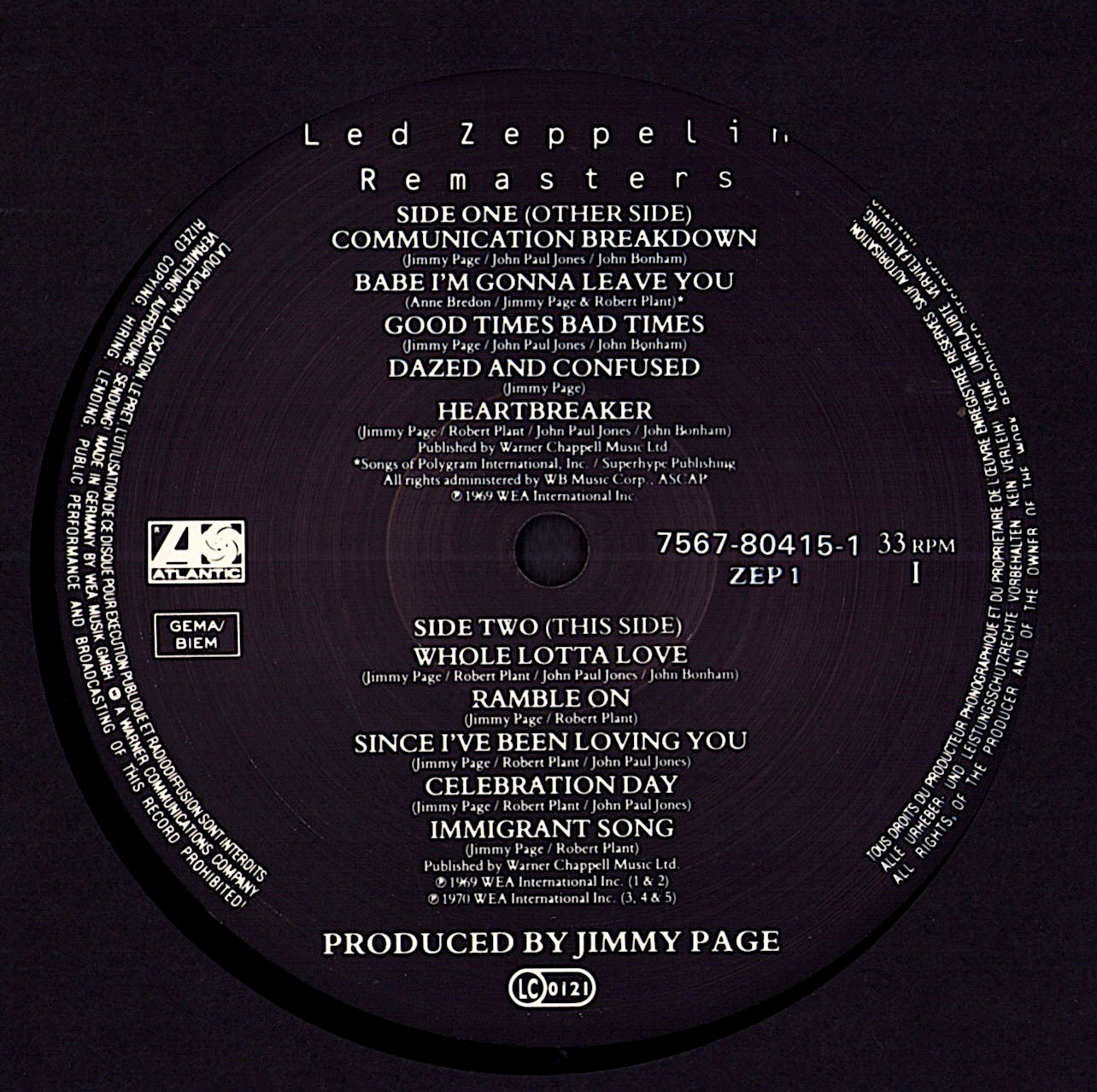 Led Zeppelin – Physical Graffiti Vinyl 2LP | DE Reissue | 1975 Kopie