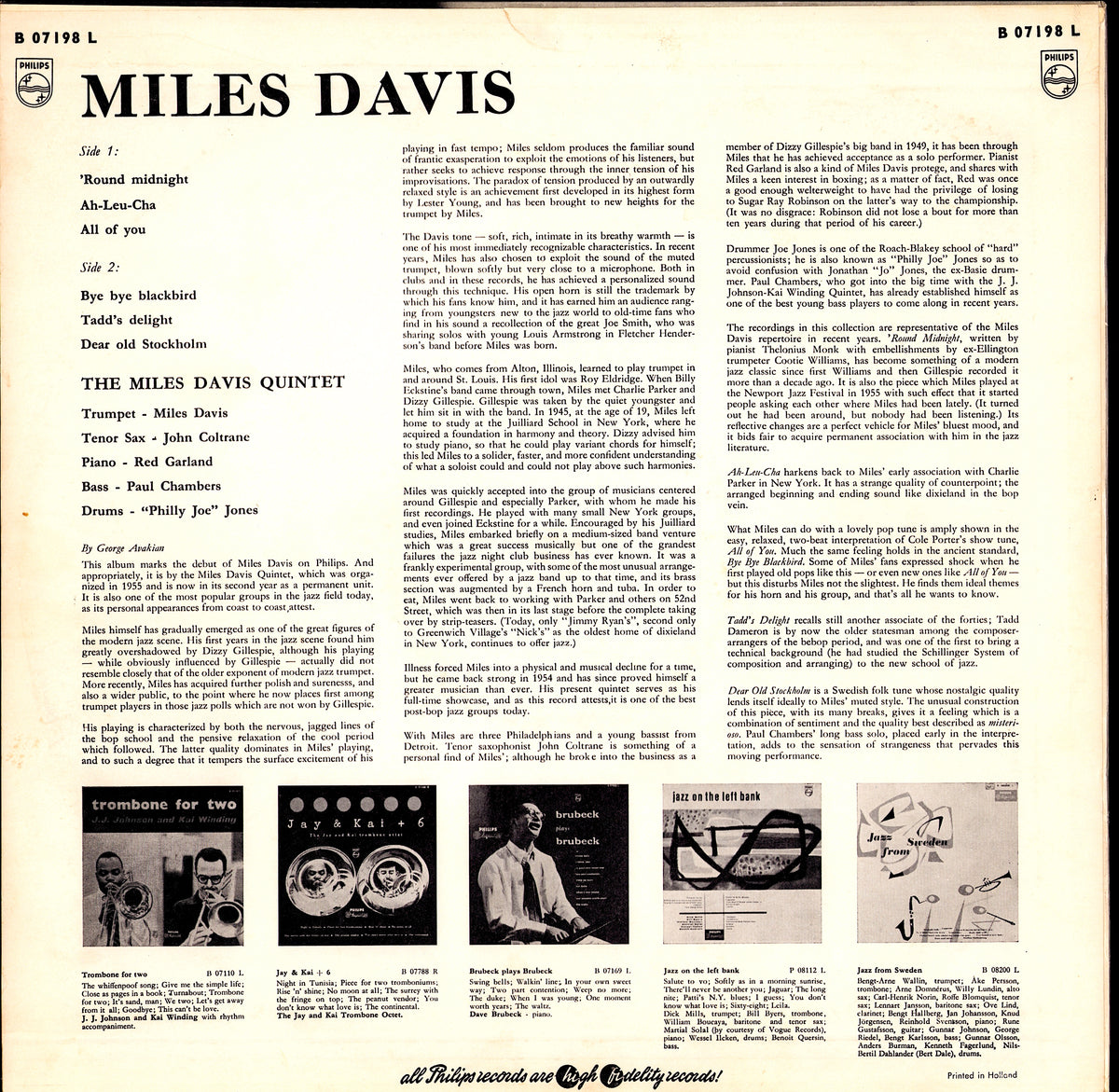 Miles Davis - Filles De Kilimanjaro Vinyl LP | EU Reissue | 1982 Kopie Kopie