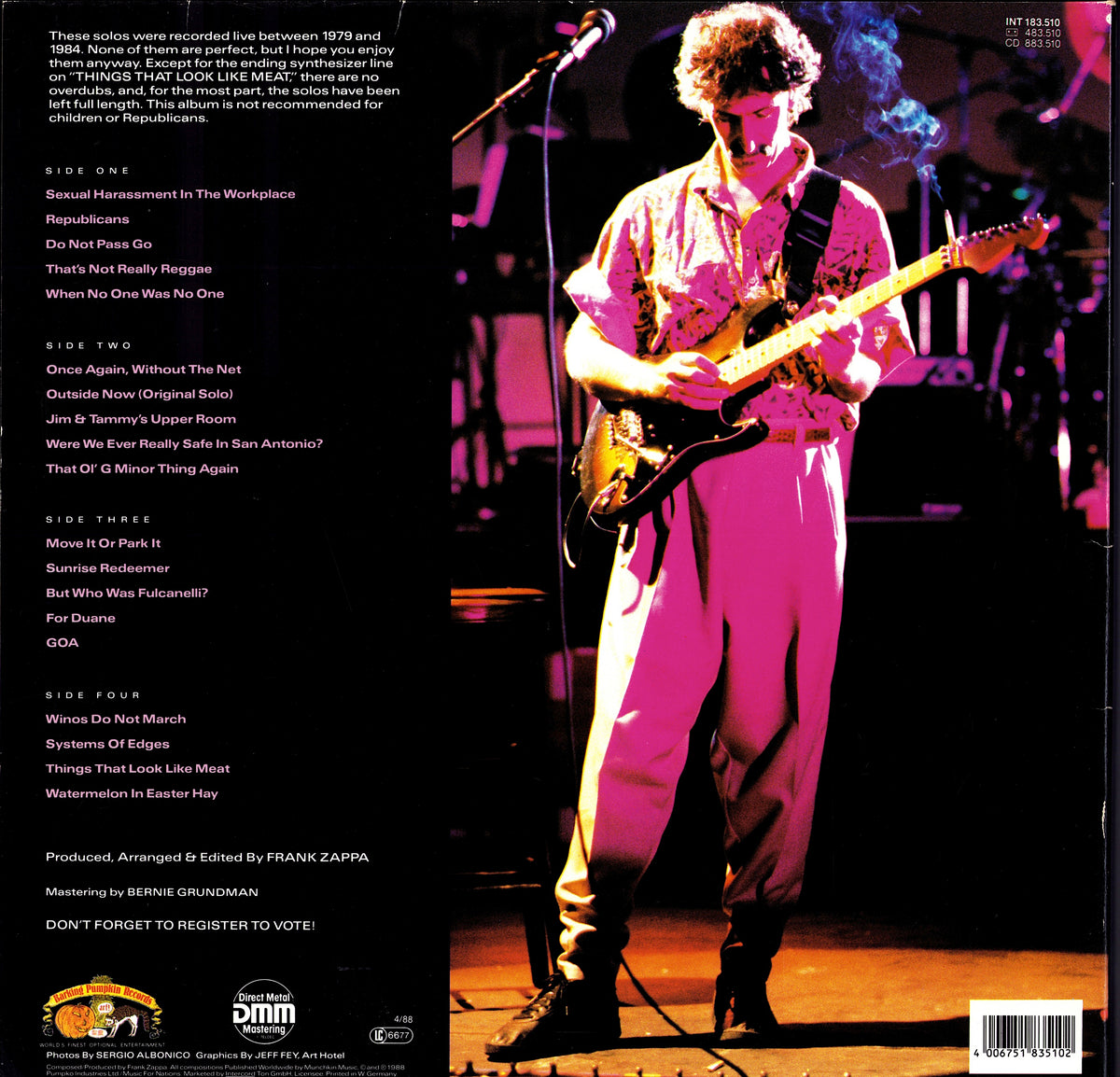 Frank Zappa - Guitar (Vinyl 2LP | DE Original | 1988 | Gatefold)