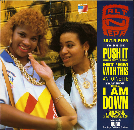 Salt-N-Pepa / Antoinette ‎- Push It Remix / Hit 'Em With This / I Am Down Vinyl 12" Maxi-Single