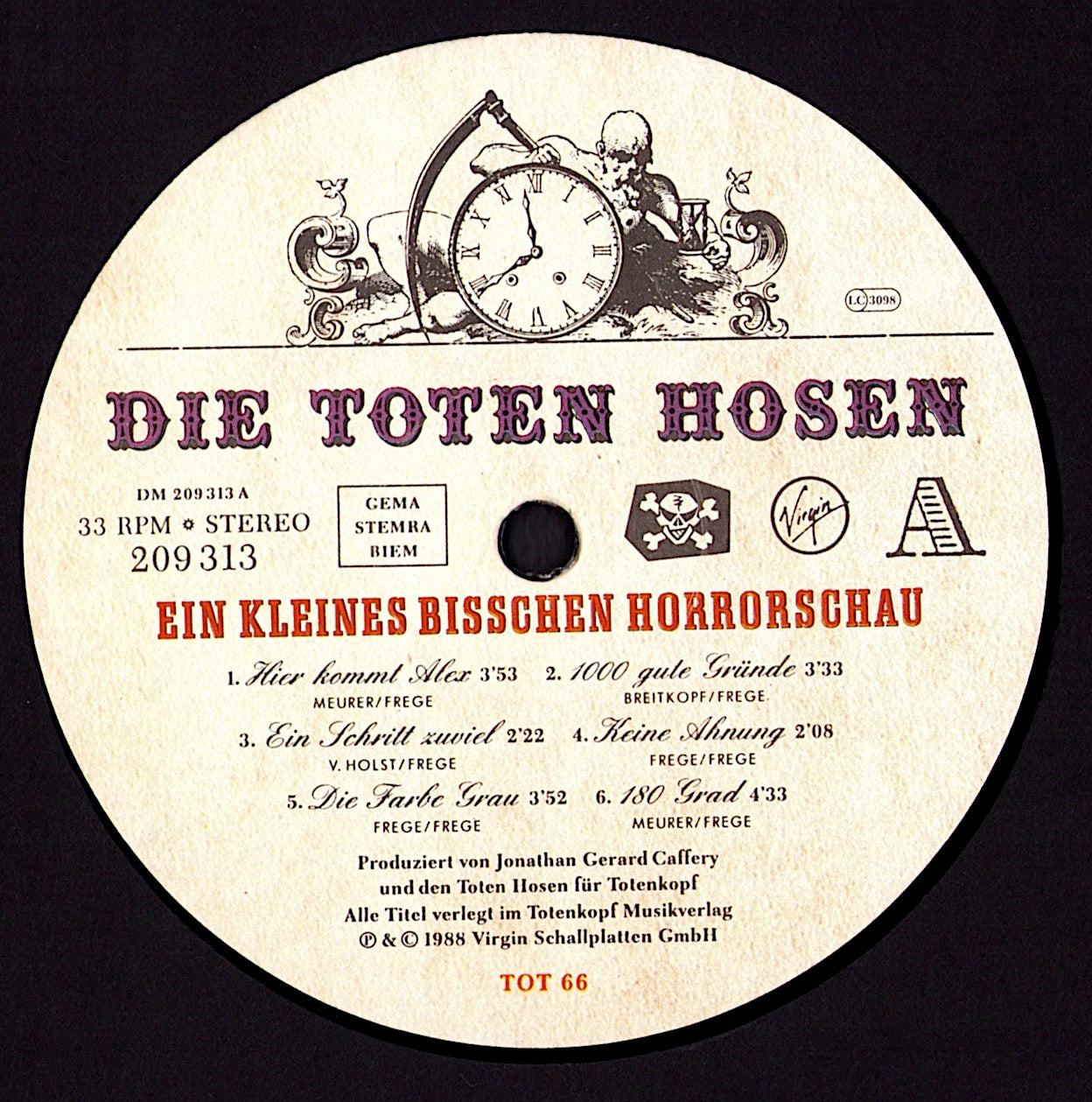 Die Toten Hosen - Ein Kleines Bisschen Horrorschau Vinyl LP