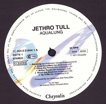 Jethro Tull - Aqualung Vinyl LP DE