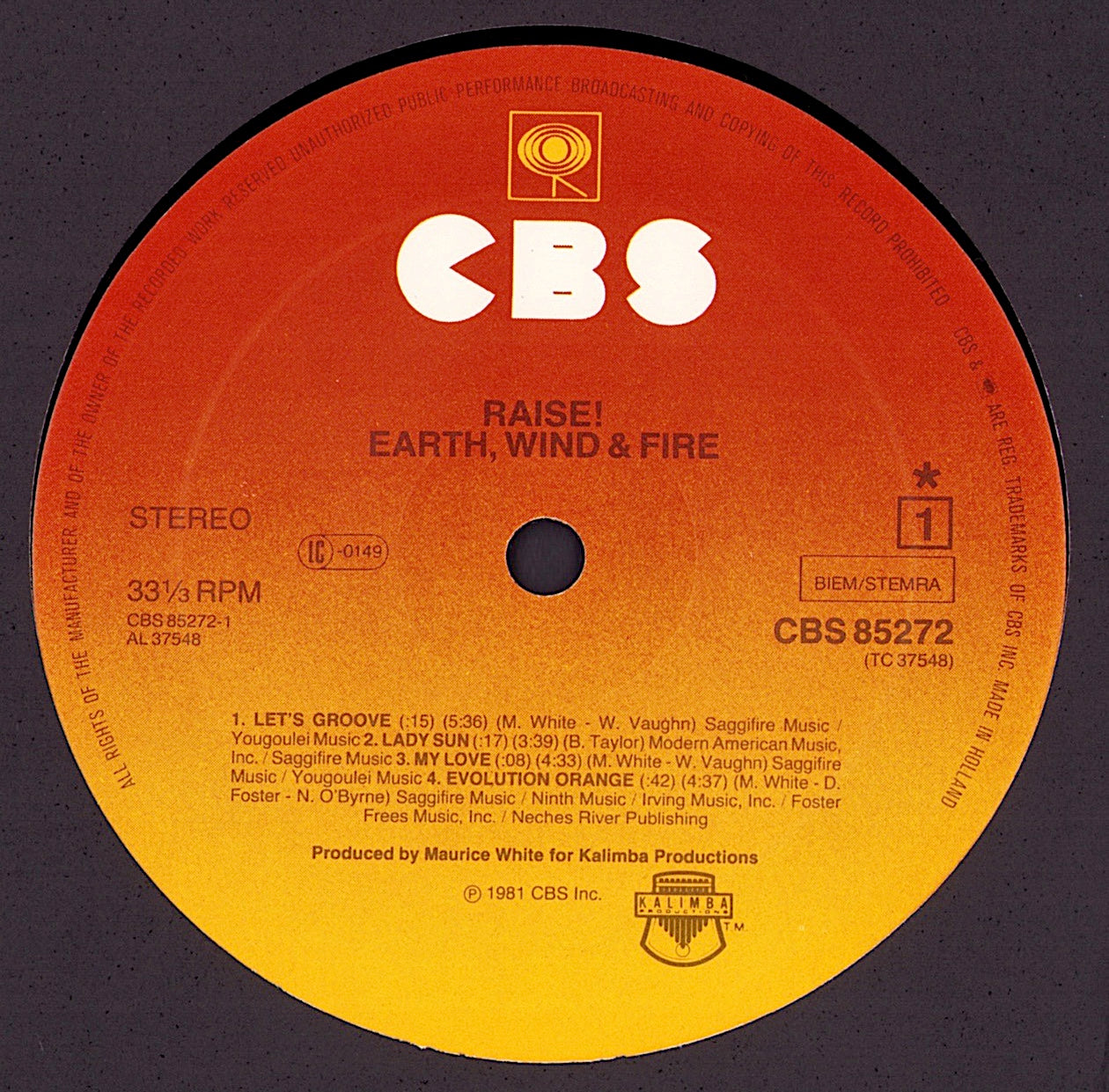 Earth, Wind & Fire - Raise! Vinyl LP