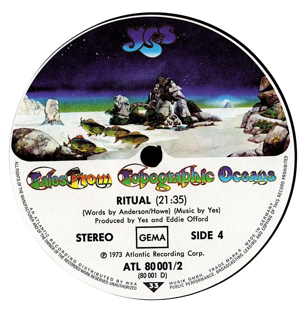 Yes – Tales From Topographic Oceans Vinyl 2LP | DE Original | 1973 Kopie