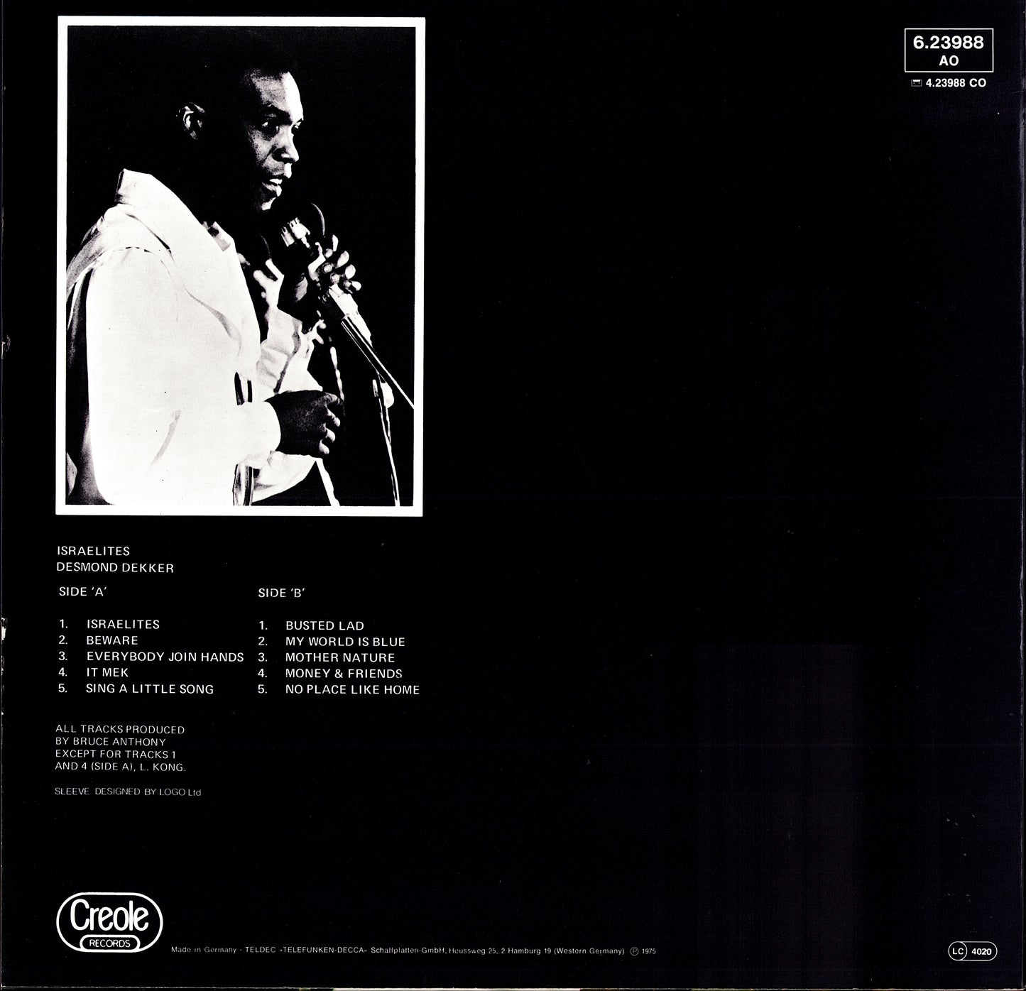Desmond Dekker ‎- Black And Dekker Vinyl LP Kopie