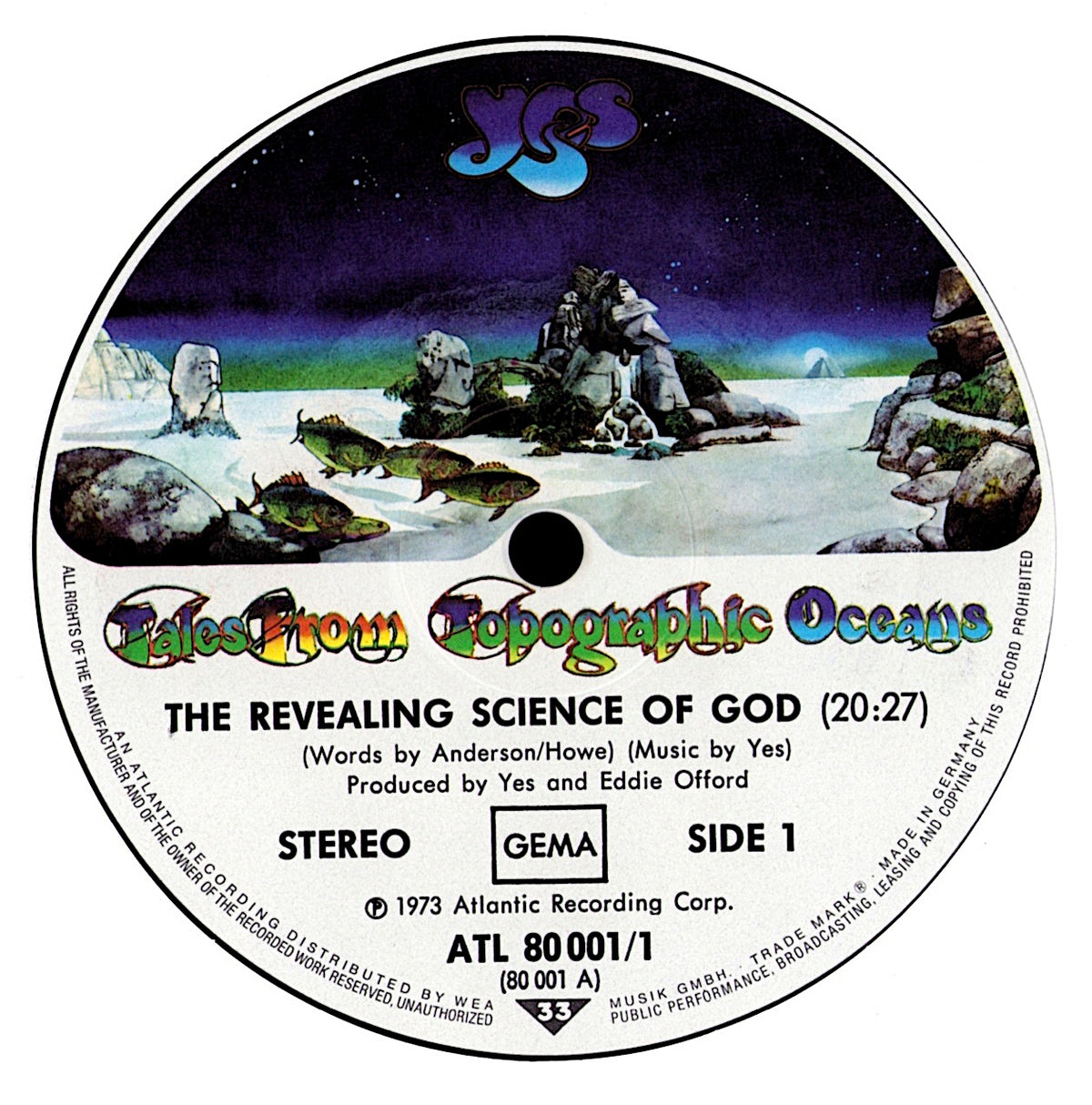 Yes – Tales From Topographic Oceans Vinyl 2LP | DE Original | 1973 Kopie
