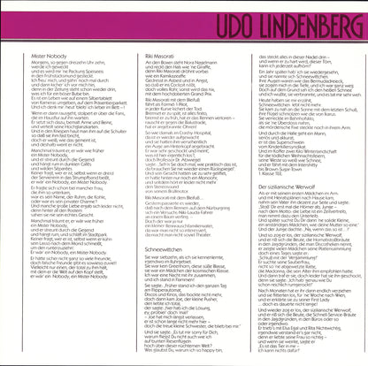 Udo Lindenberg Und Das Panik-Orchester – Panische Nächte Vinyl LP