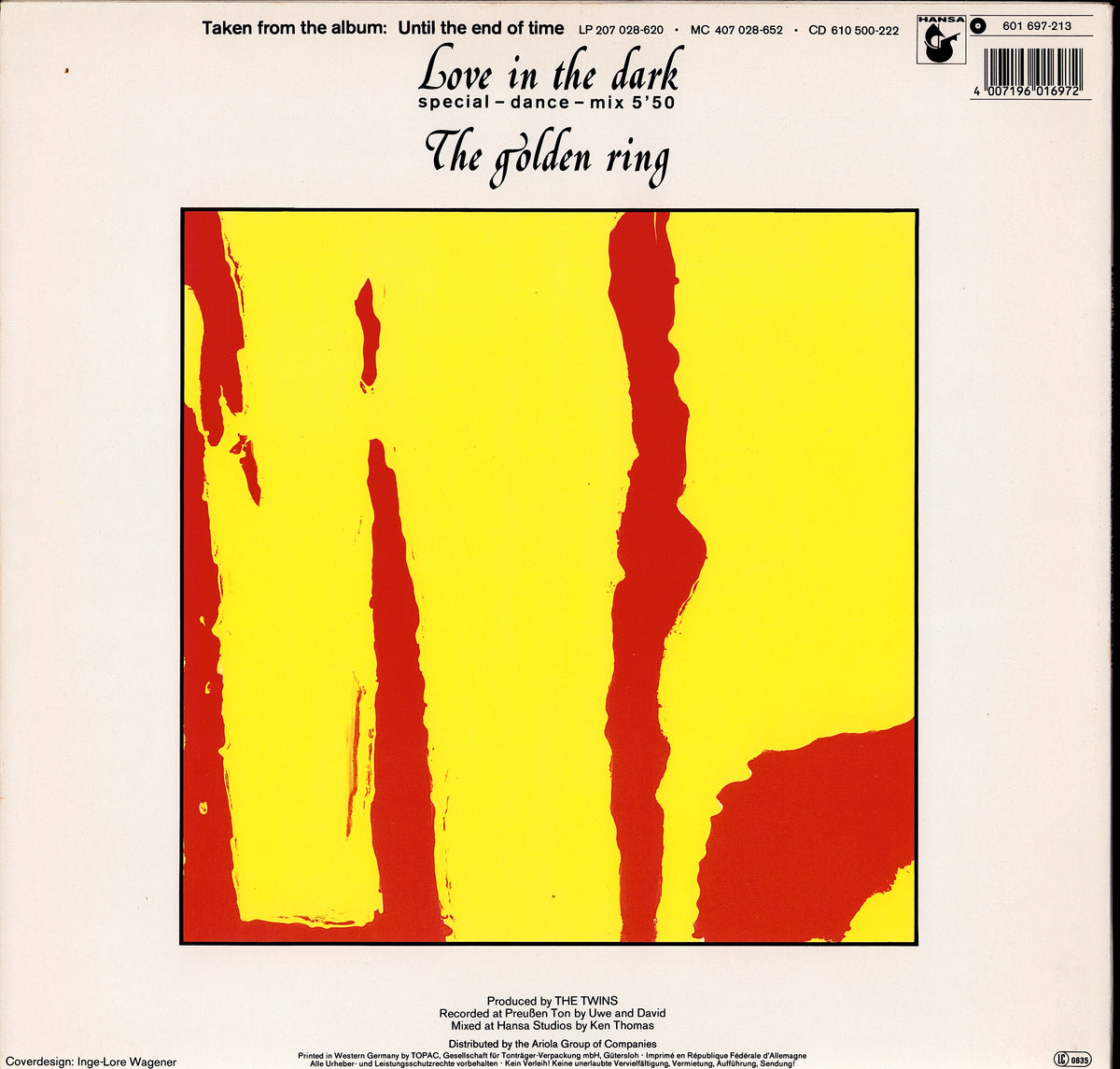 The Twins – Love In The Dark Special-Dance-Mix Vinyl 12" Maxi-Single Kopie
