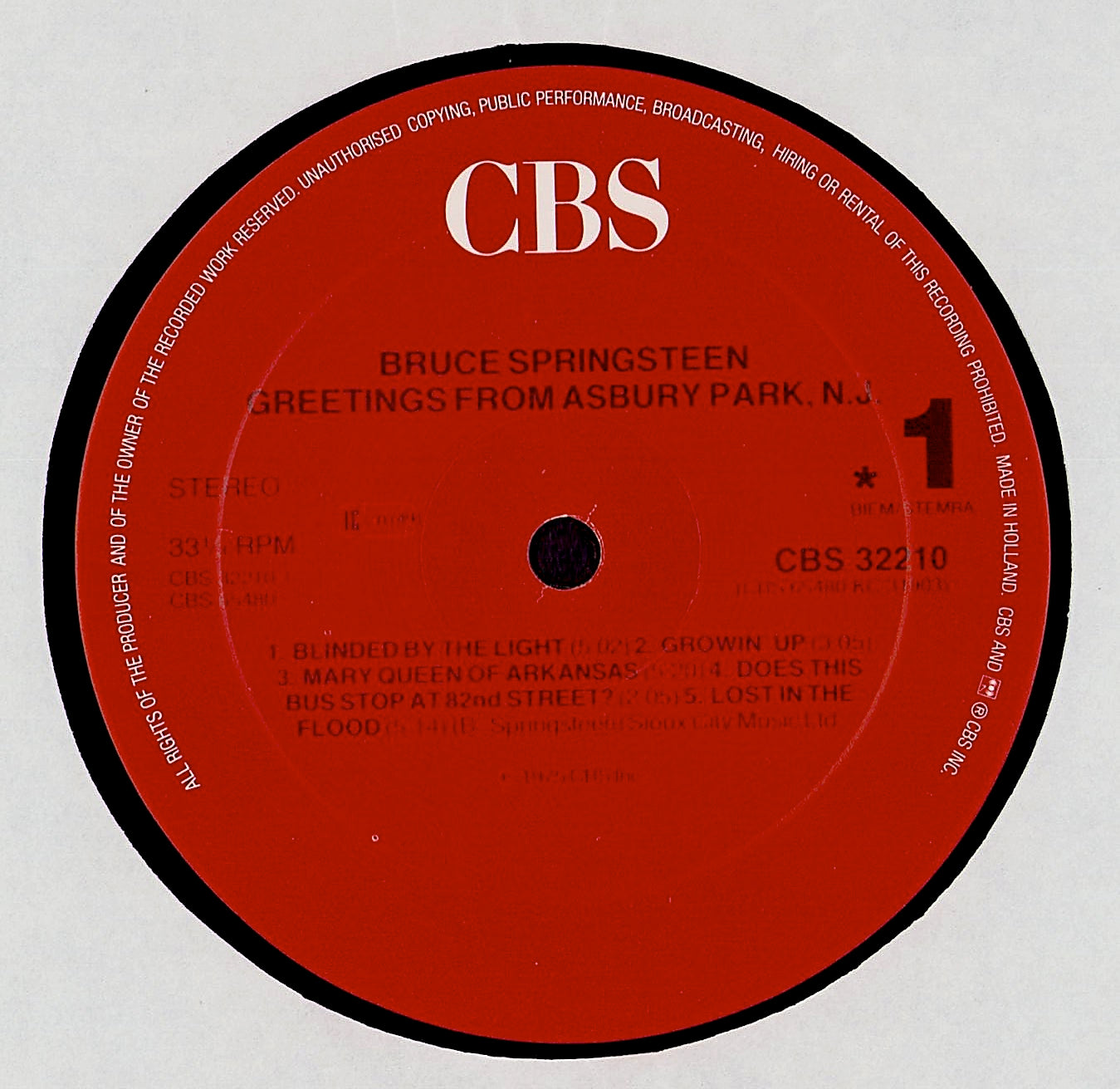 Bruce Springsteen ‎- Greetings From Asbury Park NJ (Vinyl LP) –  Devinylhunter-Records