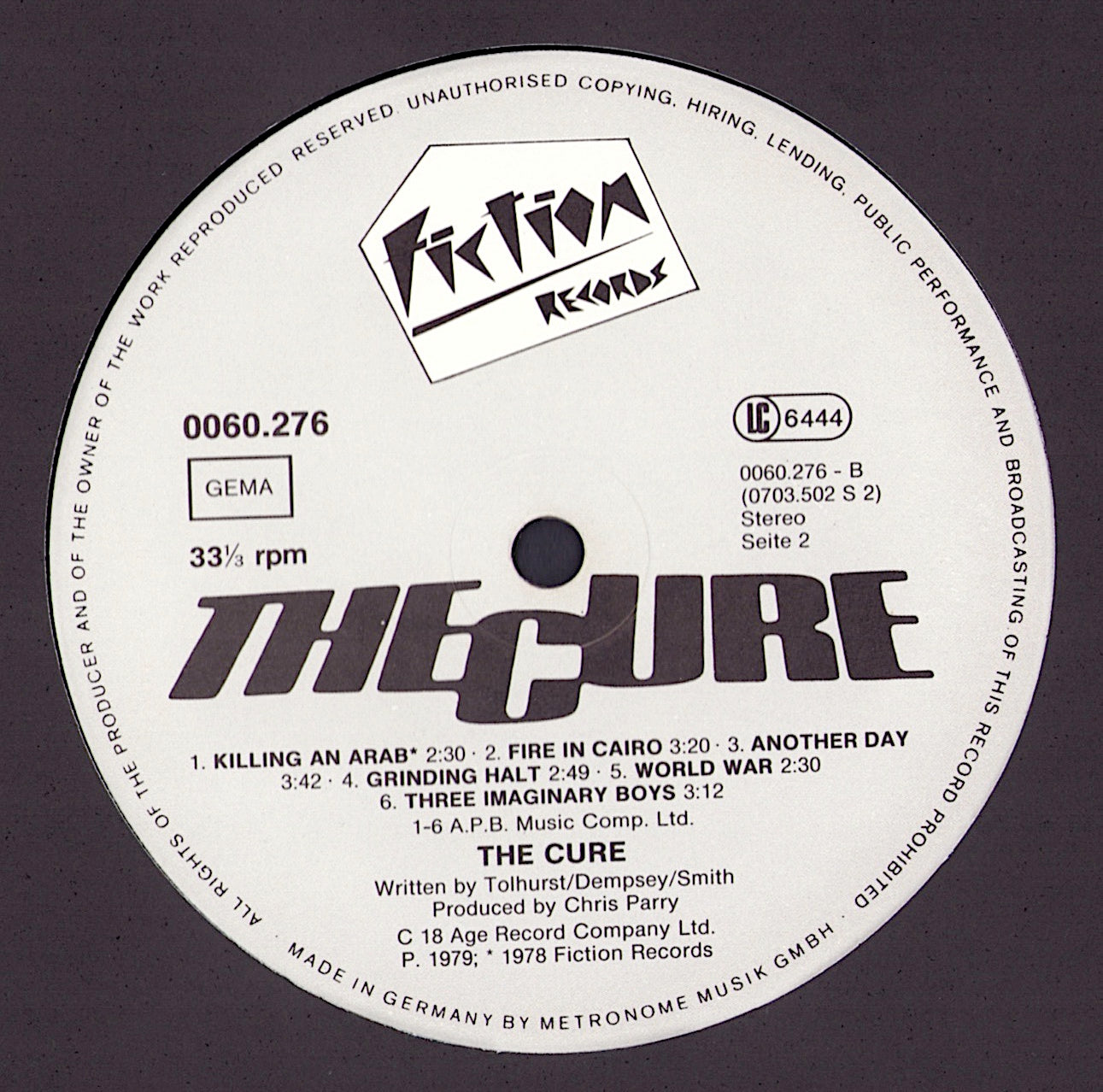 The Cure - Boys Don't Cry Vinyl LP