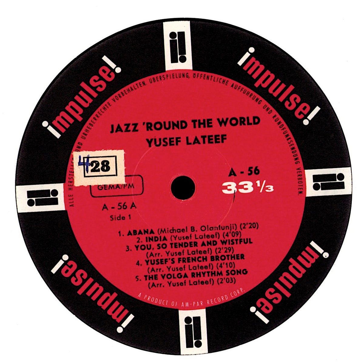 Coleman Hawkins – Desafinado Vinyl LP | DE Original | Impulse! Kopie
