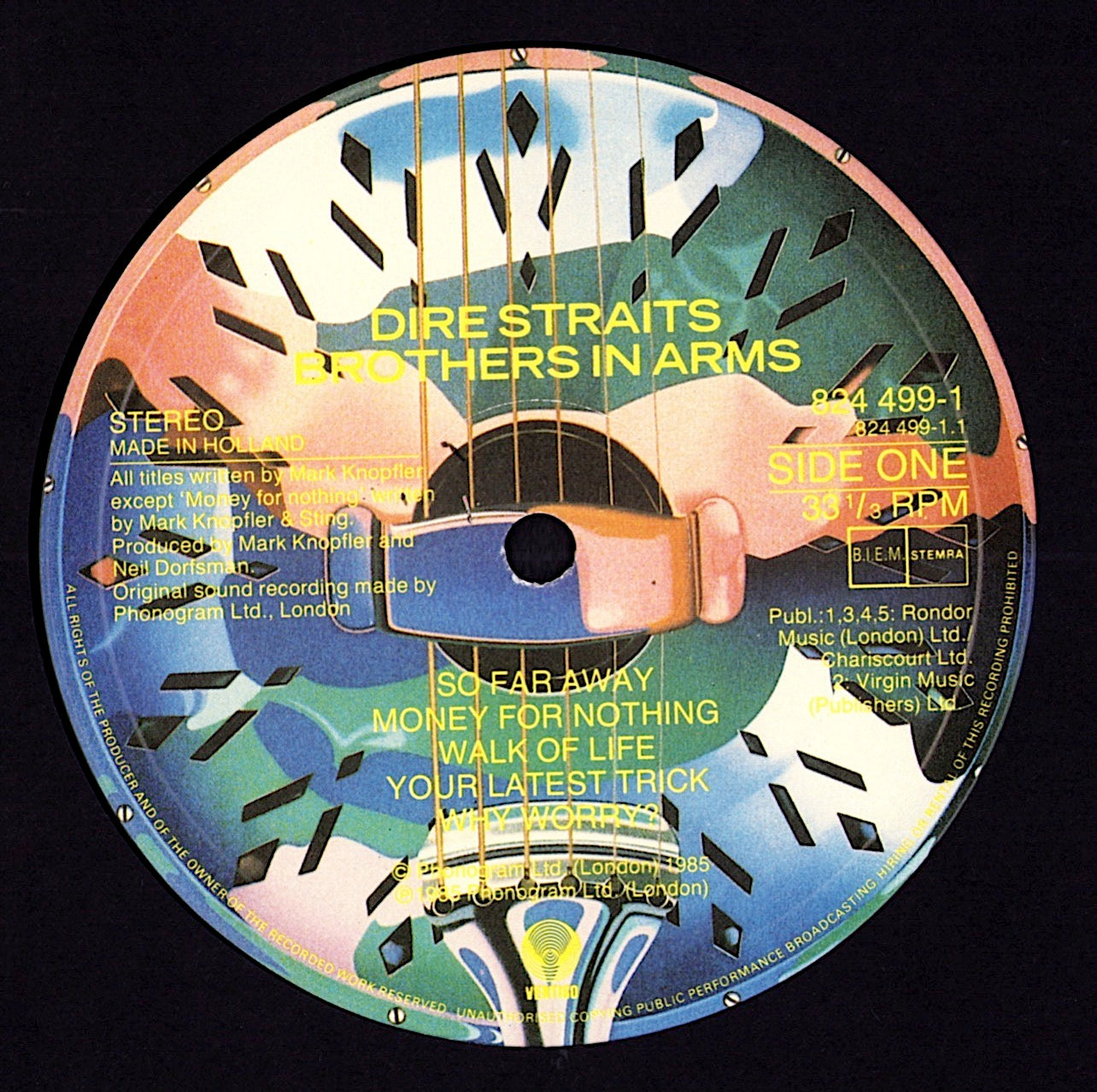 Dire Straits - Brothers In Arms Vinyl LP | DE Original | 1985 Kopie