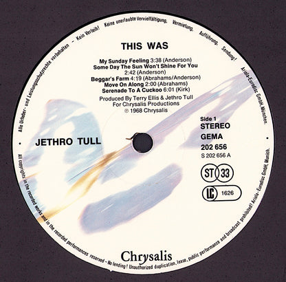 Jethro Tull - This Was Vinyl LP