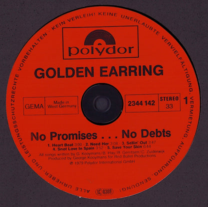 Golden Earring - No Promises ... No Debts Vinyl LP