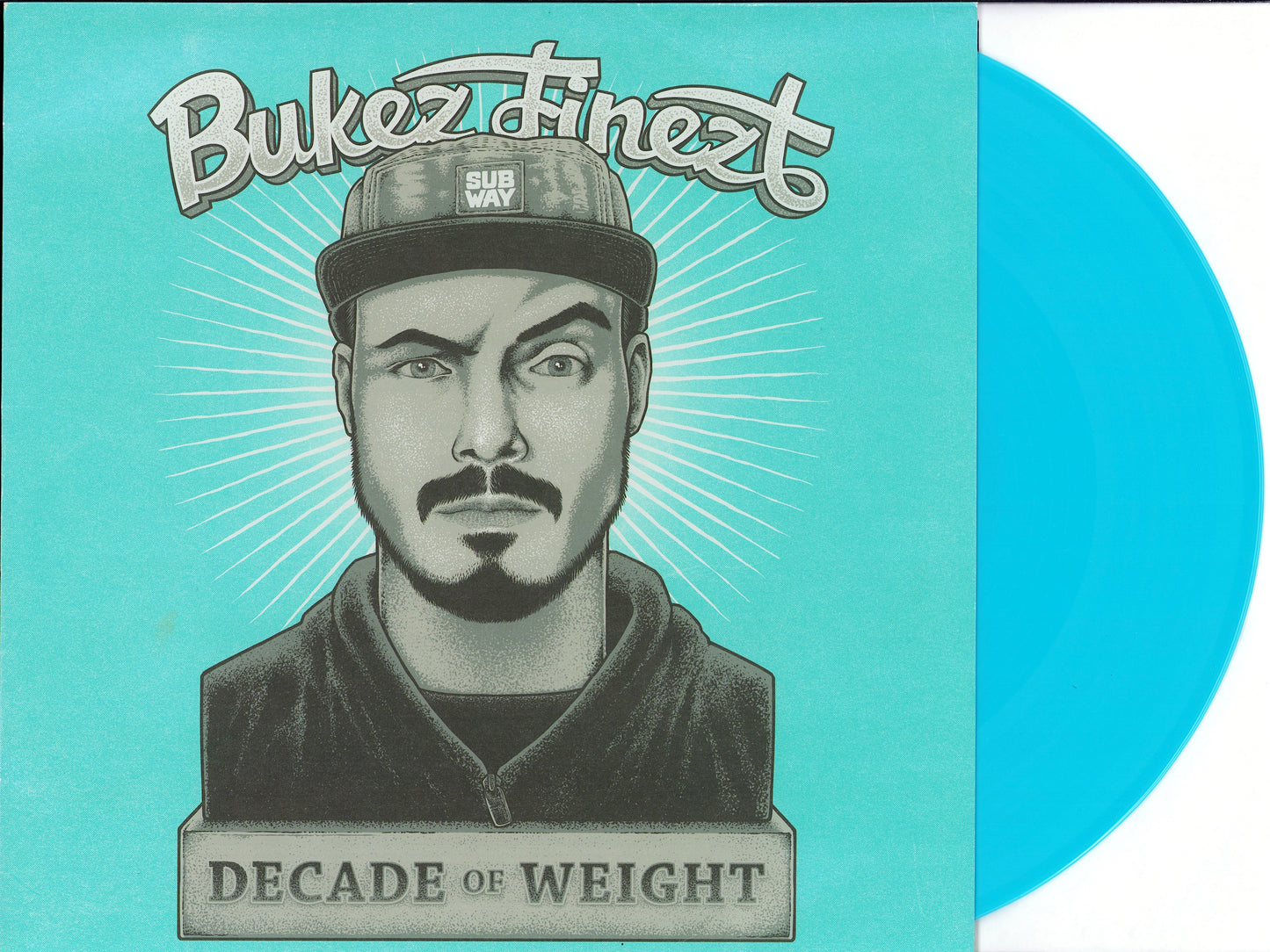 Bukez Finezt ‎- Decade Of Weight Turquoise Vinyl 2LP Limited Edition