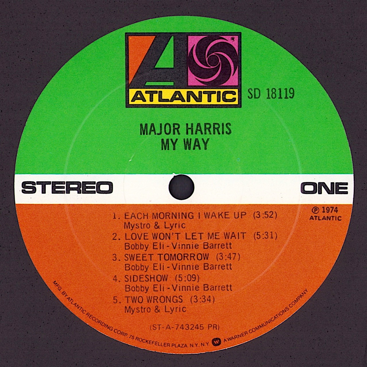 Major Harris – My Way Vinyl LP