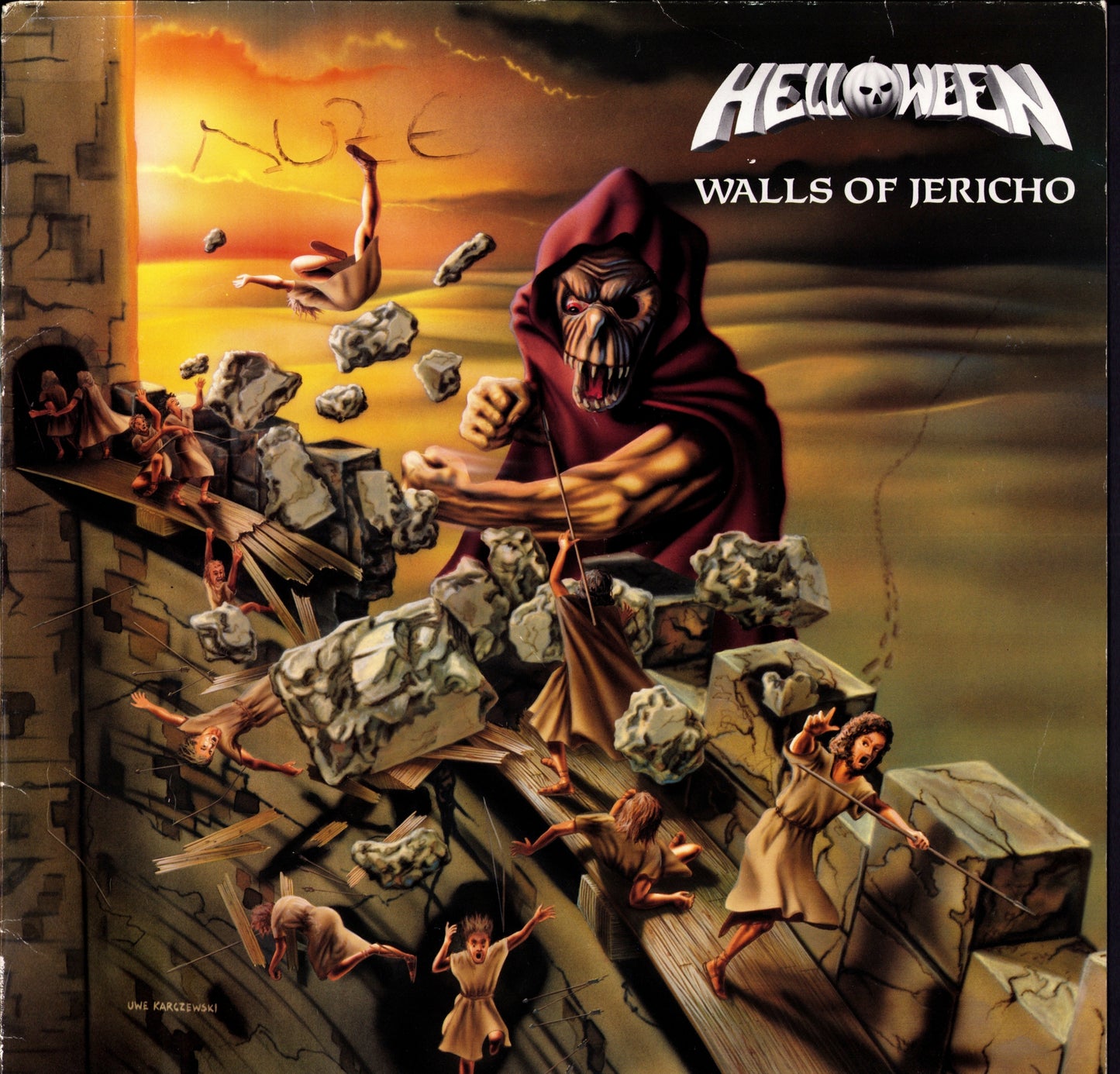 Helloween - Walls Of Jericho Vinyl LP | DE Reissue | 1988