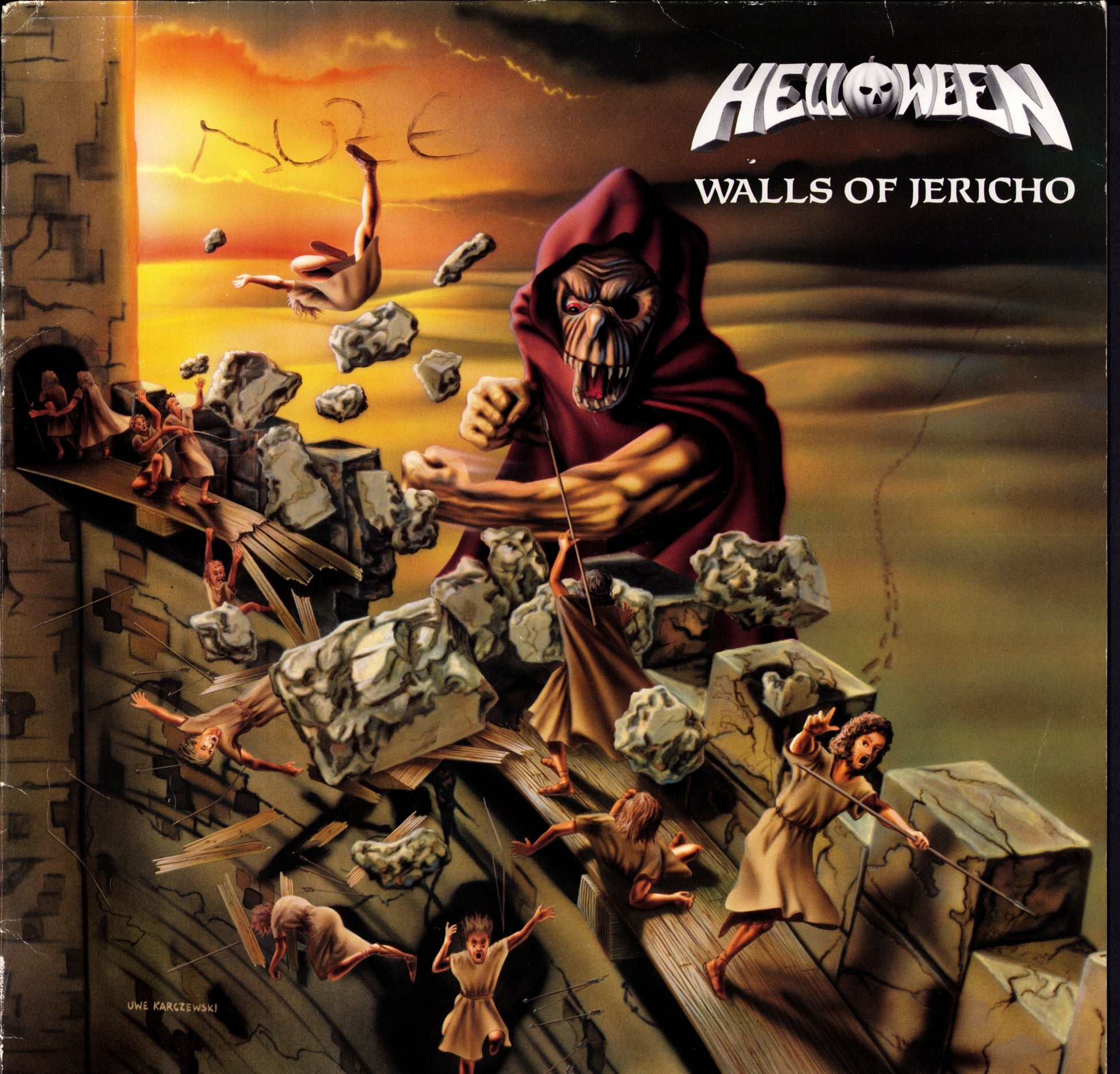 Helloween - Walls Of Jericho Vinyl LP | DE Reissue | 1988
