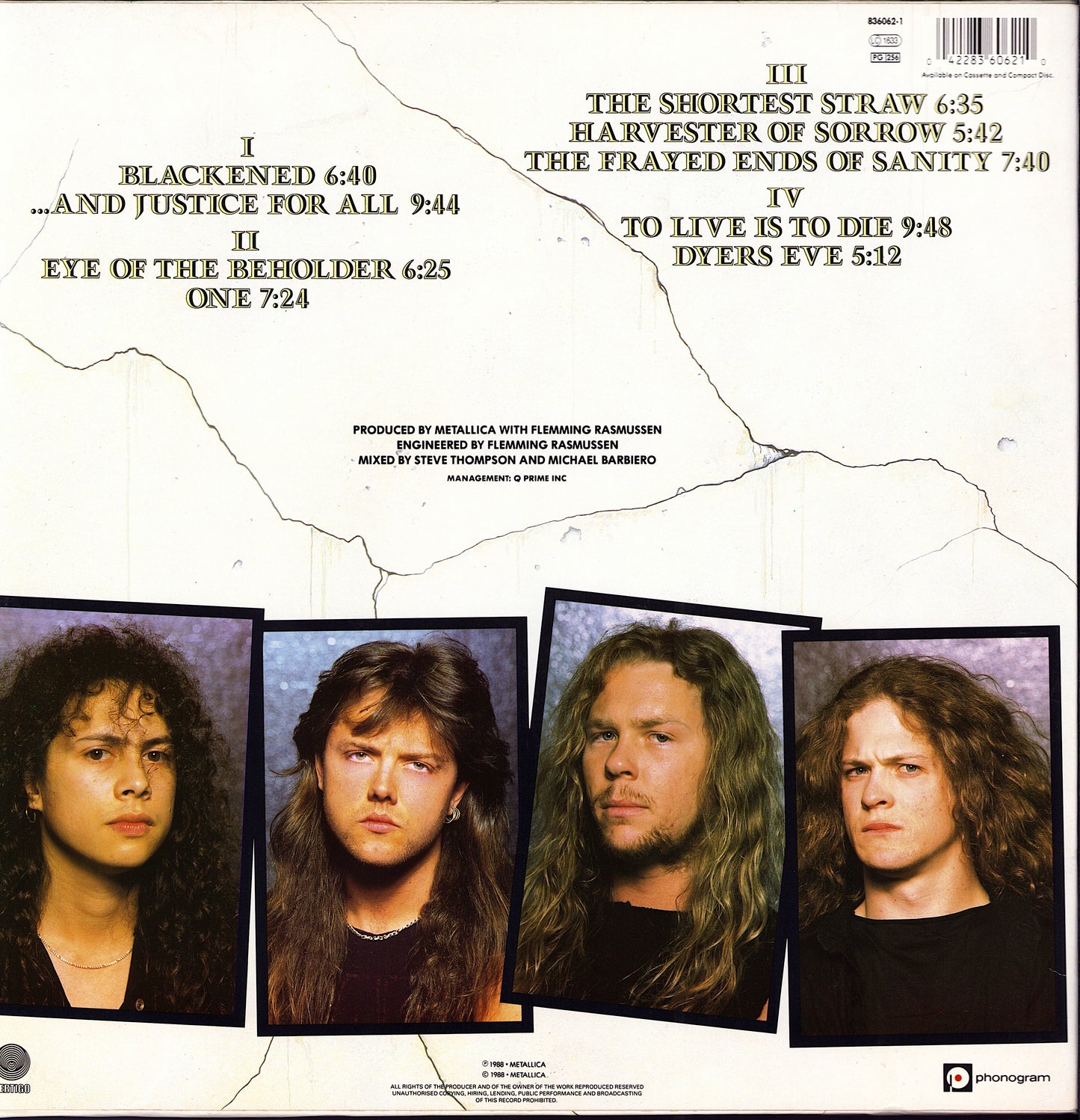 Metallica - ...And Justice For All Vinyl 2LP