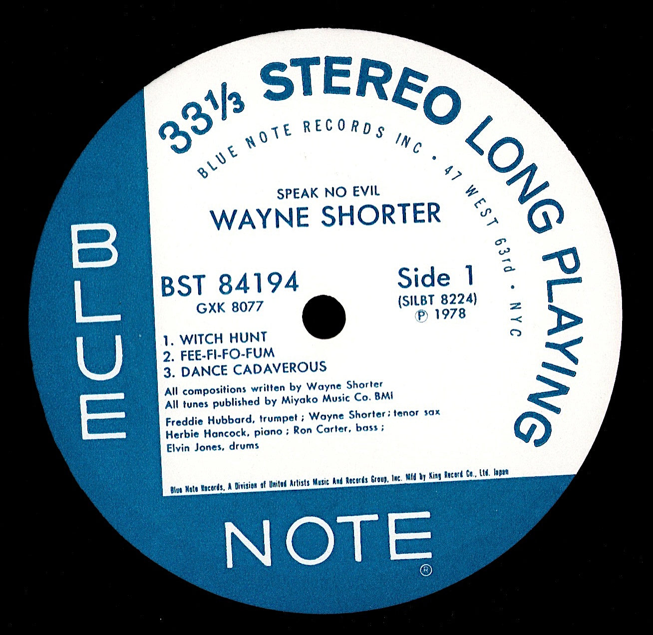 Wayne Shorter – Speak No Evil Vinyl LP