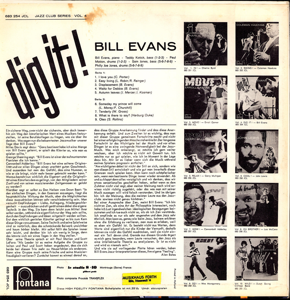 Bill Evans - We Will Meet Again Vinyl LP | EU Reissue Kopie