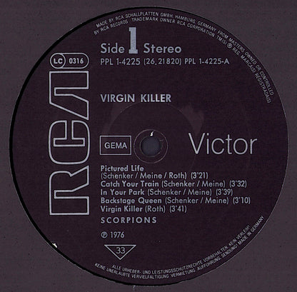 Scorpions ‎- Virgin Killer Vinyl LP