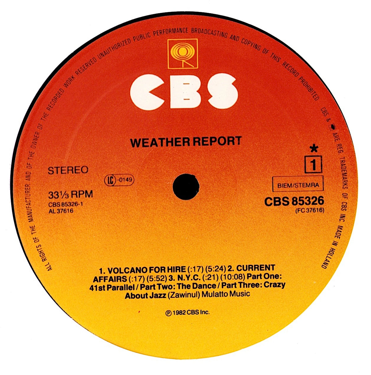 Weather Report - Sweetnighter Vinyl LP | EU Reissue | 1983 Kopie