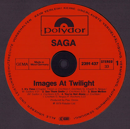 Saga - Images At Twilight Vinyl LP