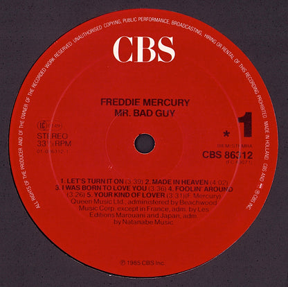 Freddie Mercury - Mr. Bad Guy Vinyl LP