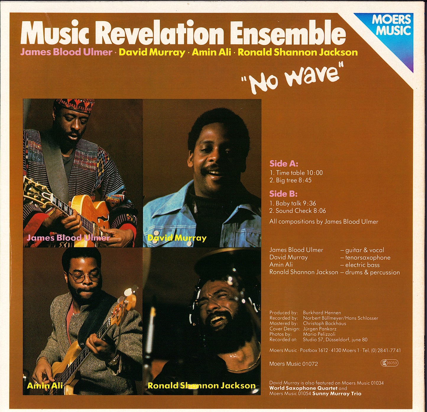 Music Revelation Ensemble - No Wave Vinyl LP