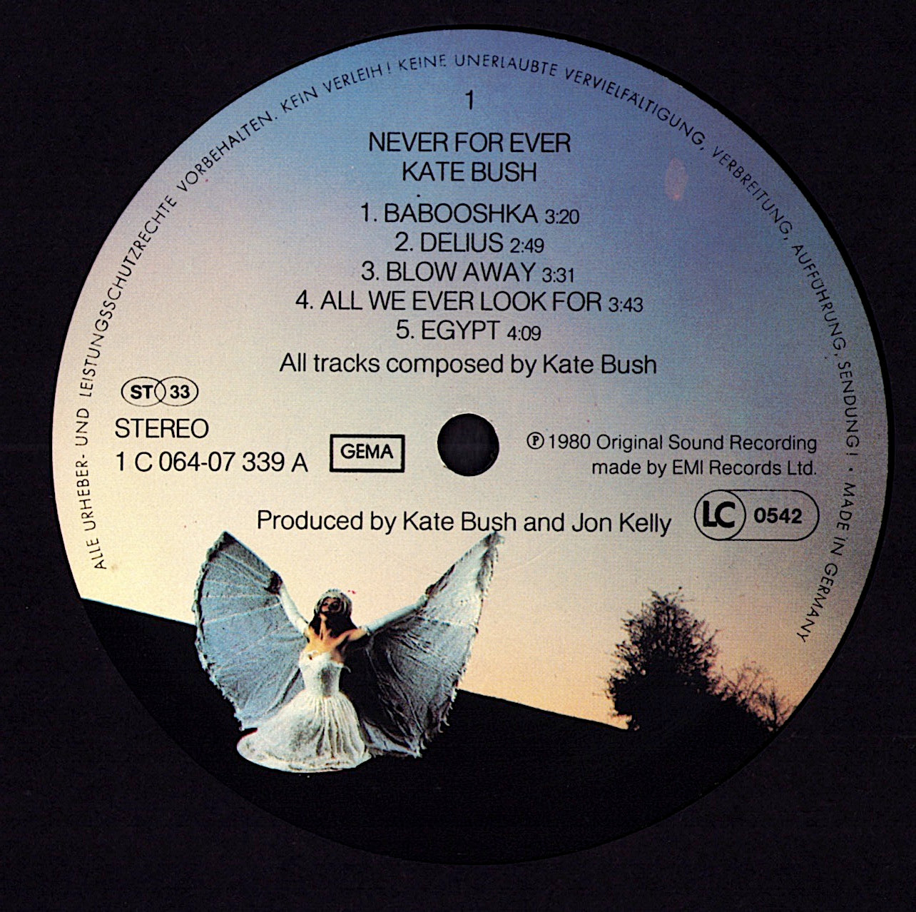 Kate Bush - Never For Ever Vinyl LP | DE Original | 1980 Kopie