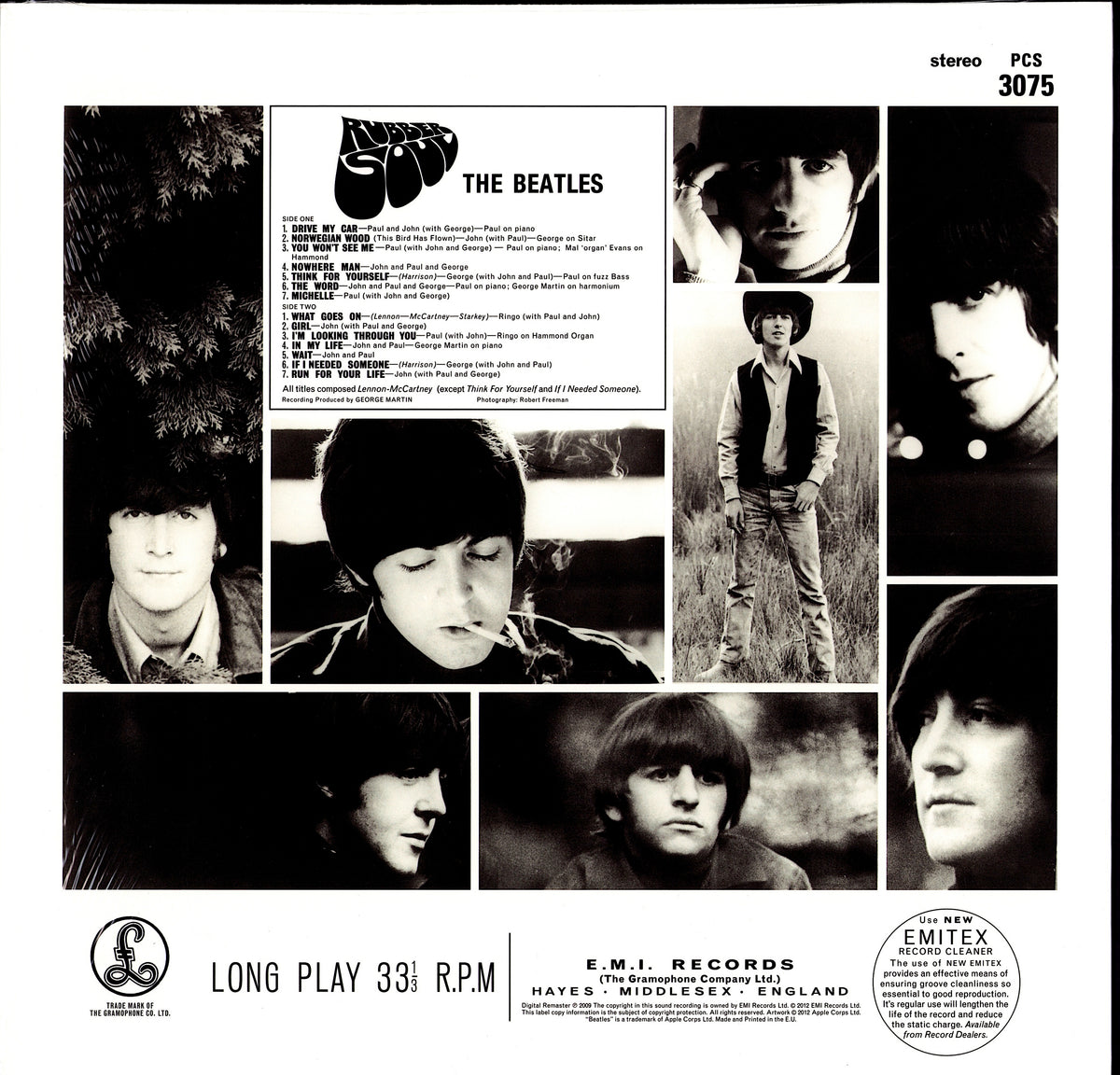 The Beatles - Rubber Soul Vinyl LP | EU Reissue | 1988 Kopie