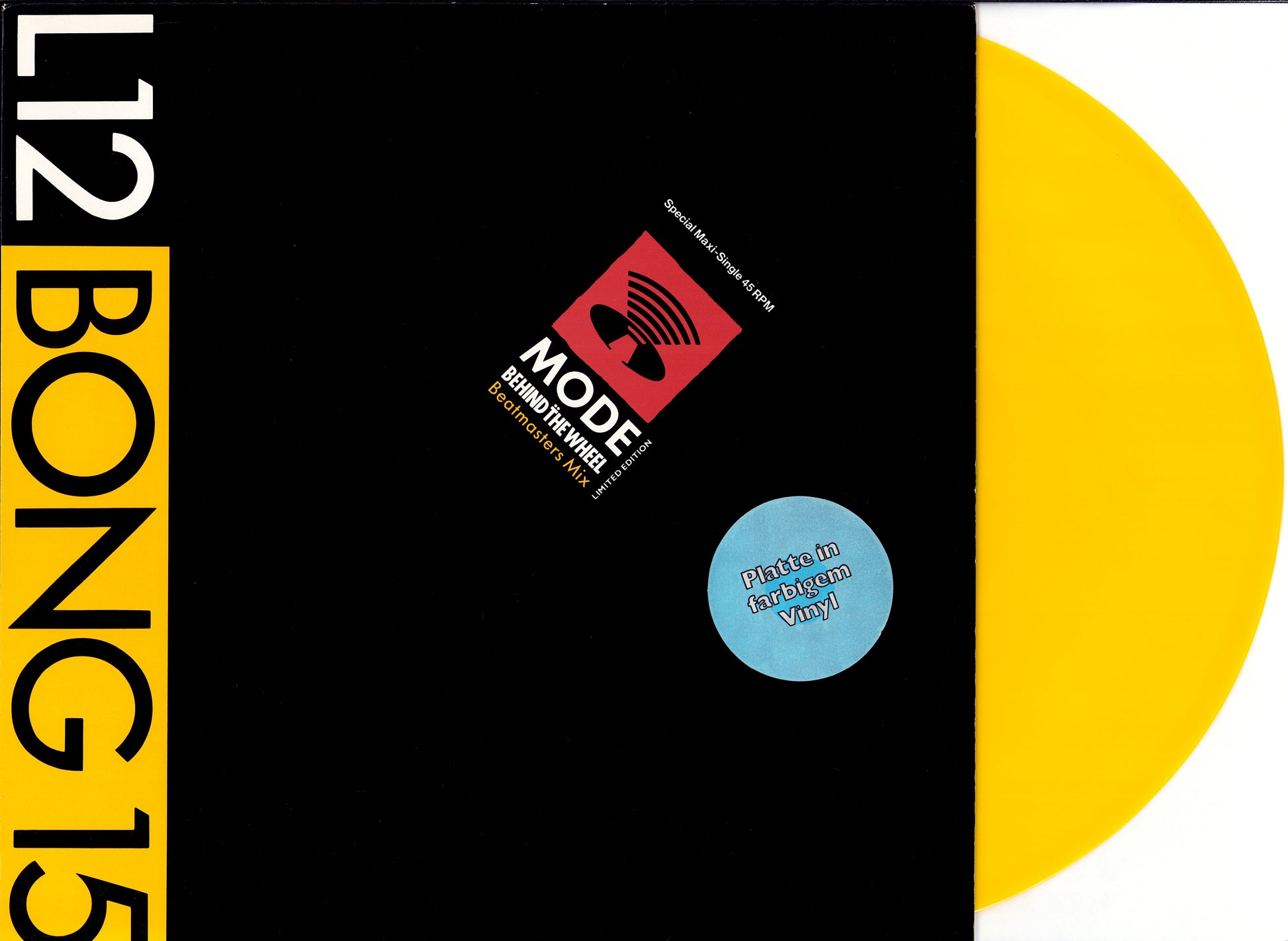 Depeche Mode - Behind The Wheel Beatmasters Mix Yellow Vinyl 12" Maxi-Single