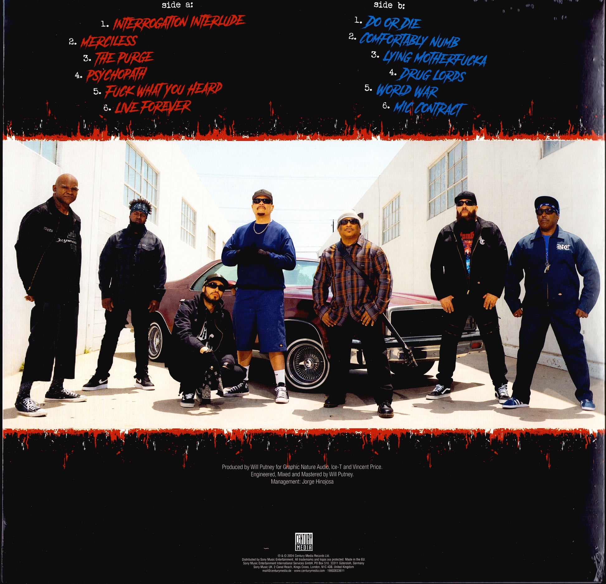 Body Count – Merciless Democrips Blue Vinyl LP Limited Edition