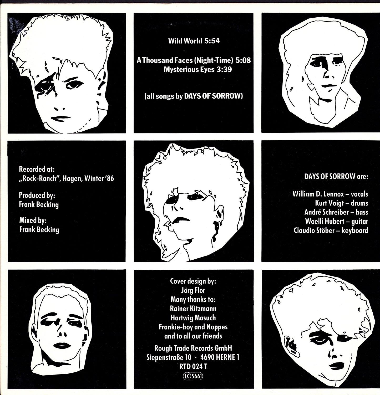 Days Of Sorrow – A Thousand Faces Vinyl 12"