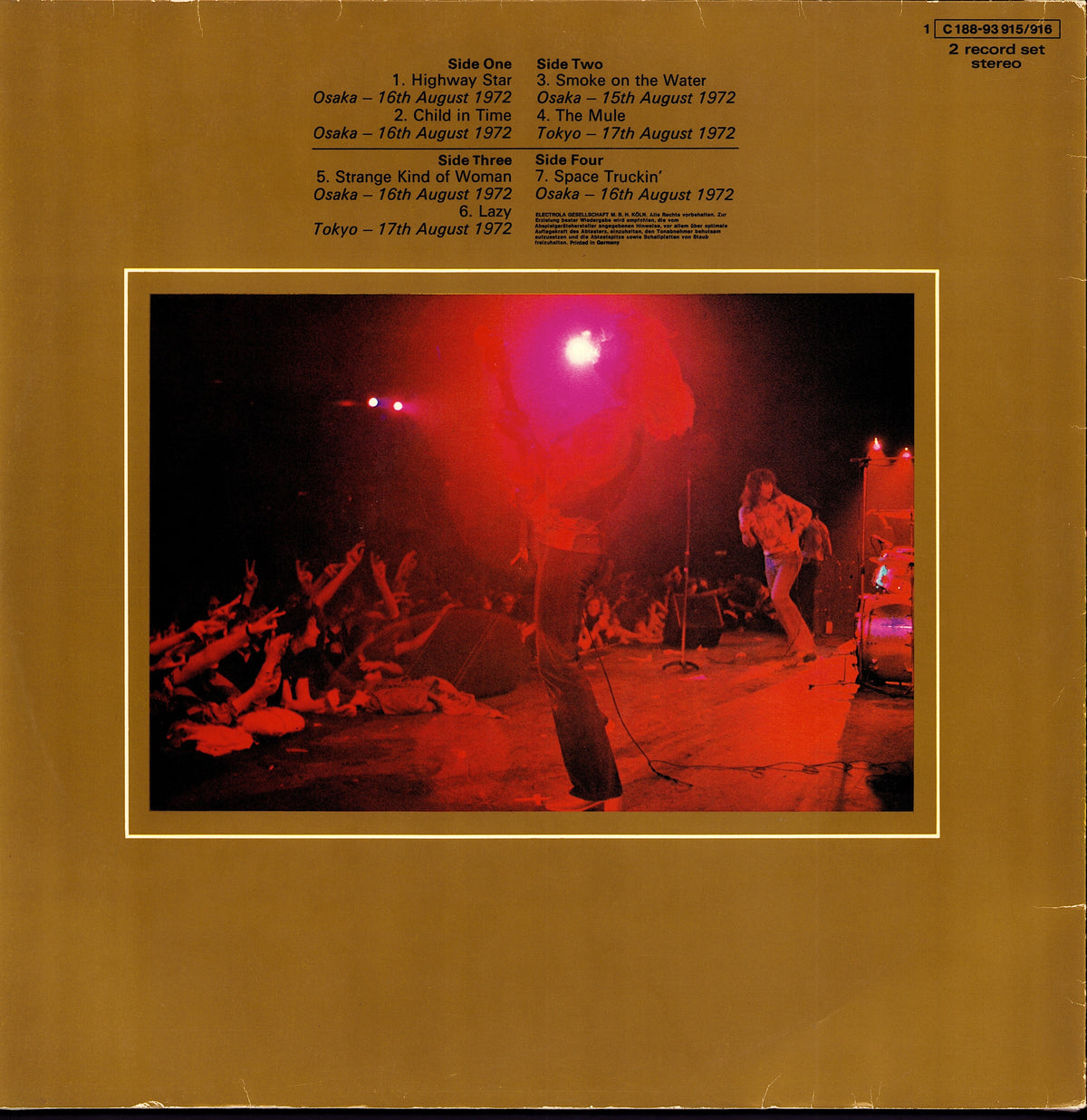 Deep Purple – Made In Japan Vinyl 2LP | DE Reissue | Purple Records Kopie