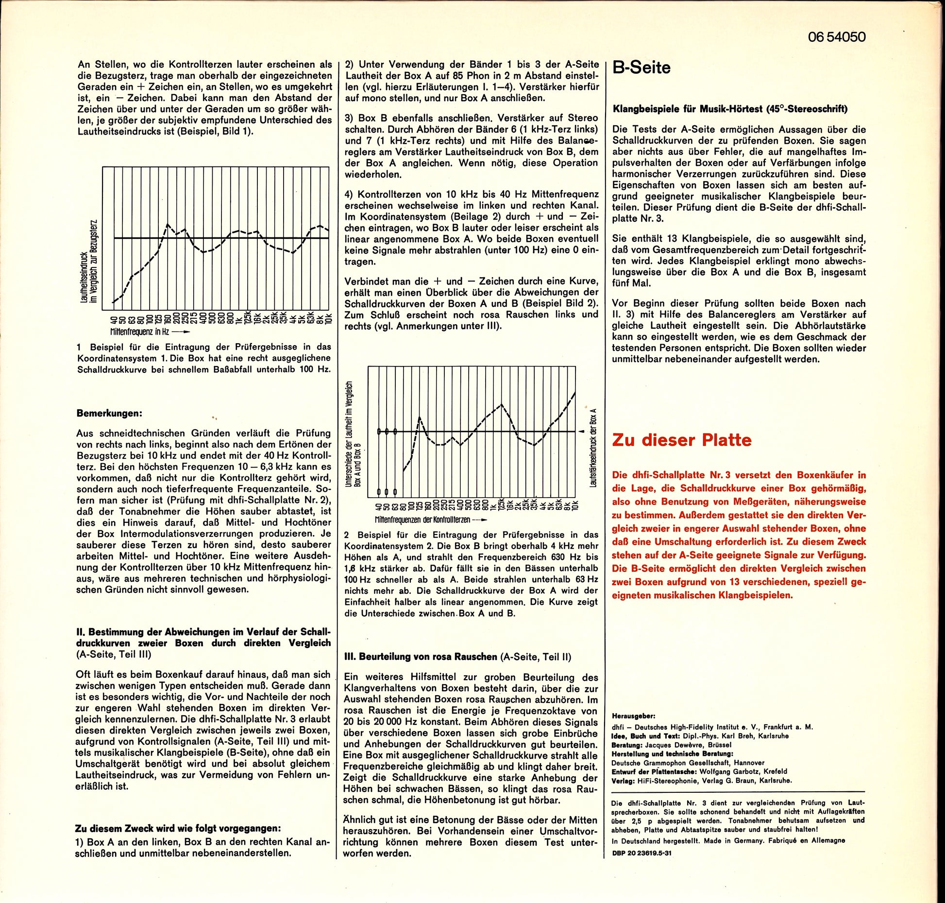 Lautsprecher Test - Die dhfi Schallplatte Nr. 3 Vinyl LP | DE | Gatefold