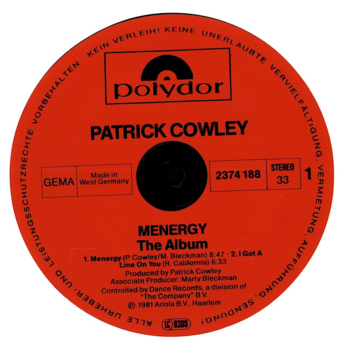 Patrick Juvet - Got A Feeling Vinyl LP | Canadian Original Pressing | 1978 Kopie