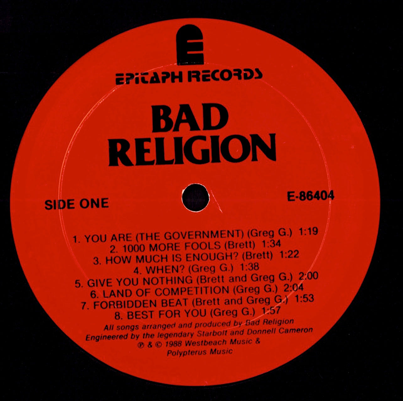 Bad Religion - Suffer (Vinyl LP | US Original | 1988)