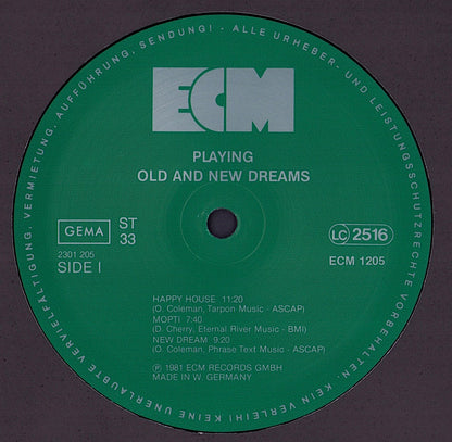 Old And New Dreams – Playing Vinyl LP