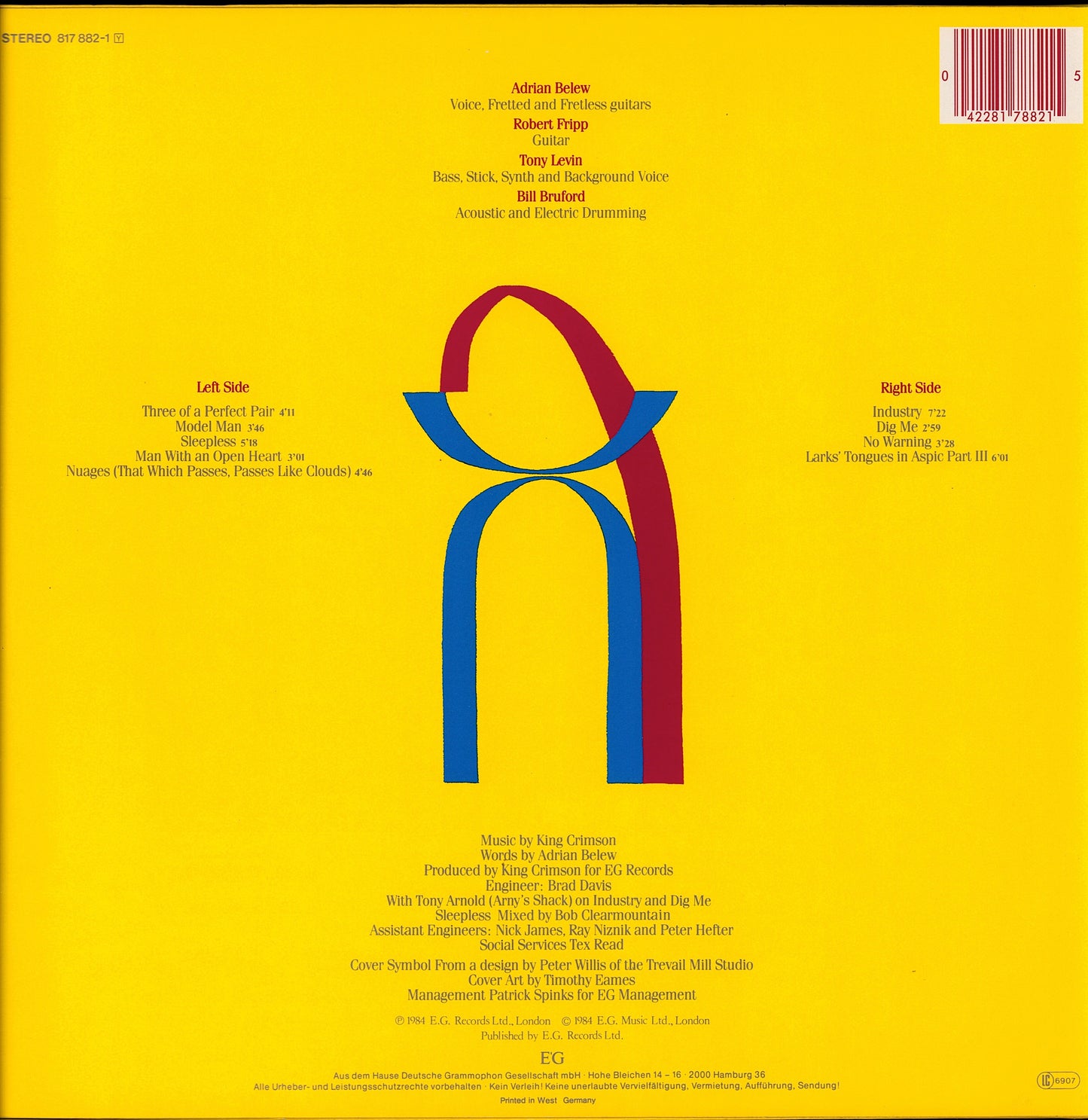King Crimson - Three Of A Perfect Pair (Vinyl LP | DE Original | 1984)