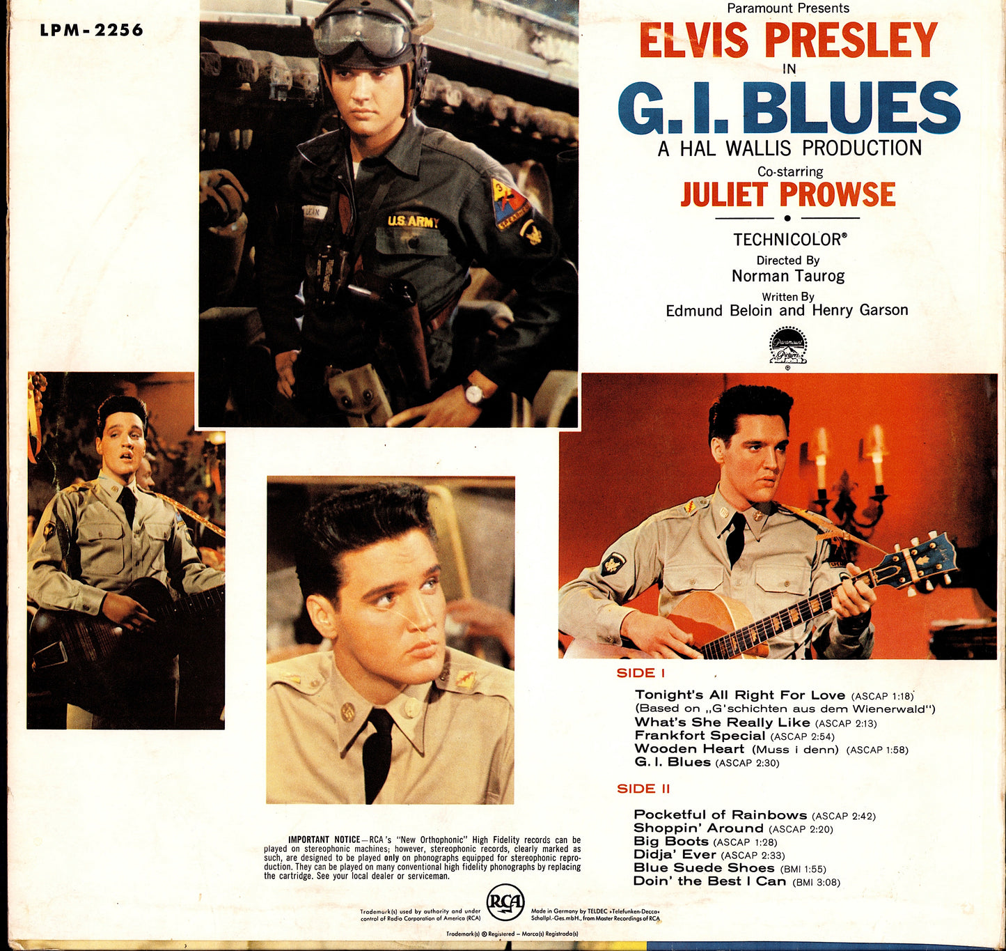 Elvis Presley - G. I. Blues (Vinyl LP | DE Original | 1960)