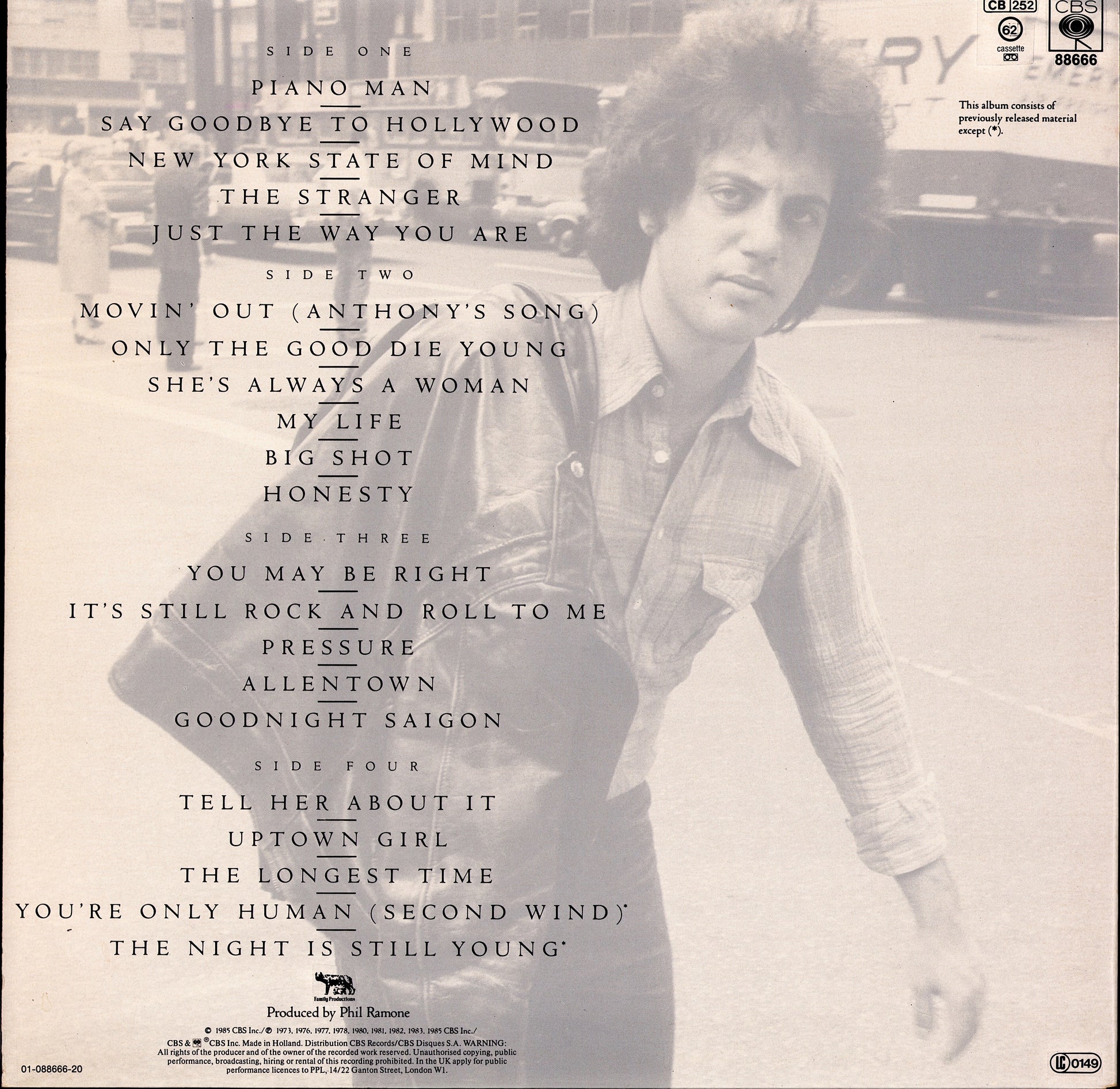 Billy Joel – Greatest Hits Volume I & Volume II Vinyl 2LP
