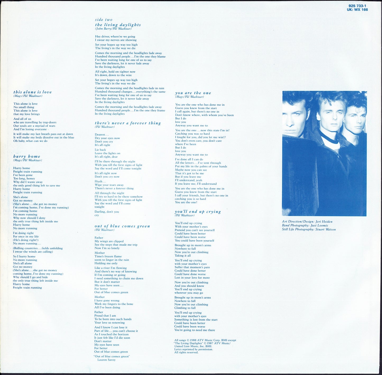 a-ha – Stay On These Roads Vinyl LP